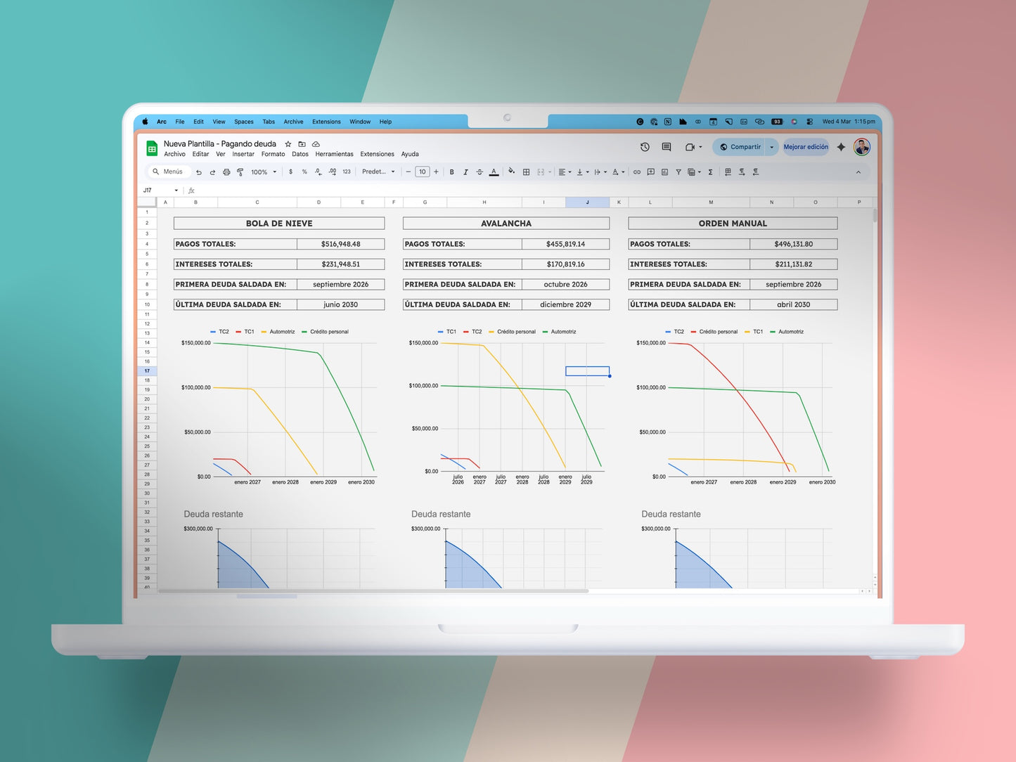 Calculadora de Pago de Deuda